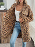 'Kaela' Leopard Print Fleece Lined Jacket - Celes Fashion